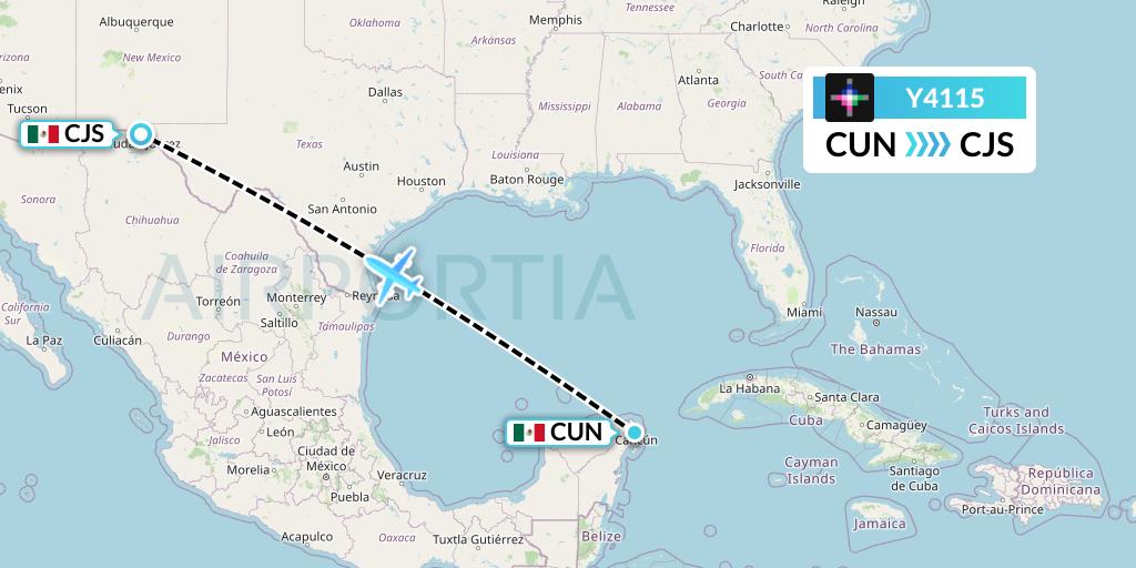 Y4115 Flight Status Volaris: Cancun To Ciudad Juarez (Voi115) Y4115 Flight Status Volaris: Cancun To Ciudad Juarez (Voi115)