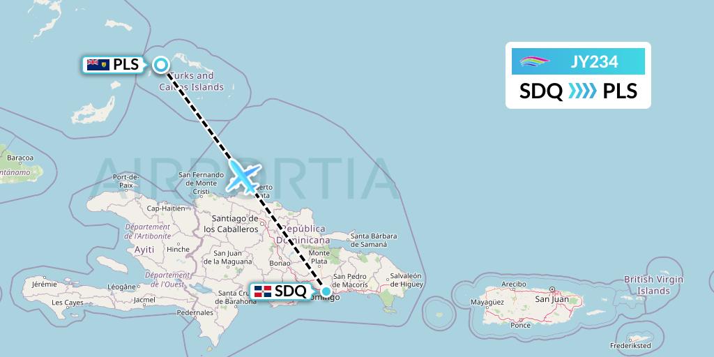 JY234 Flight Status InterCaribbean Airways Santo Domingo to