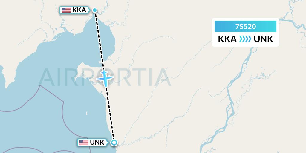 7S520 Ryan Air (USA) Flight Map: Koyuk to Unalakleet