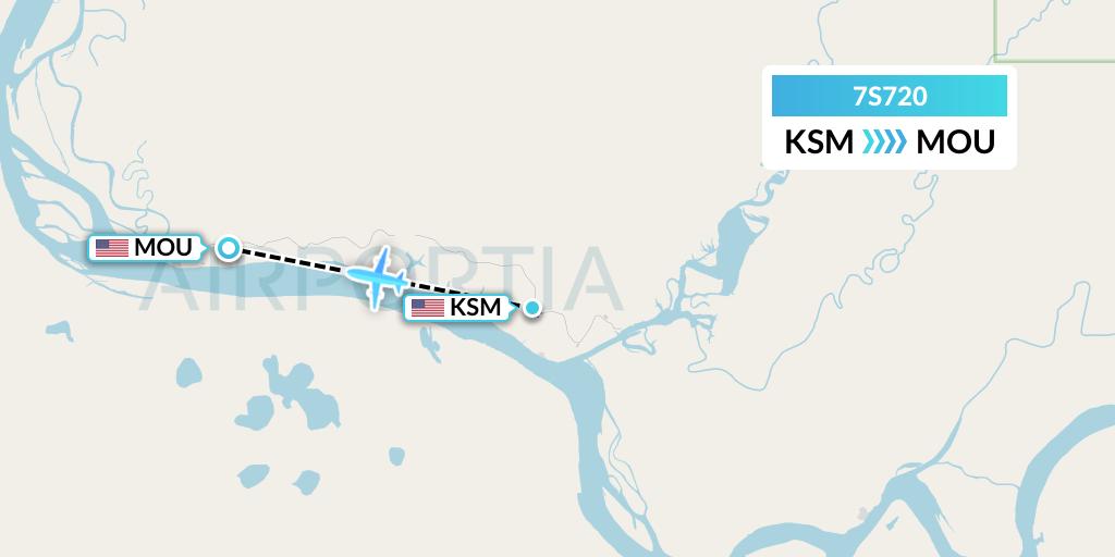 7S720 Ryan Air (USA) Flight Map: St. Mary's to Mountain Village