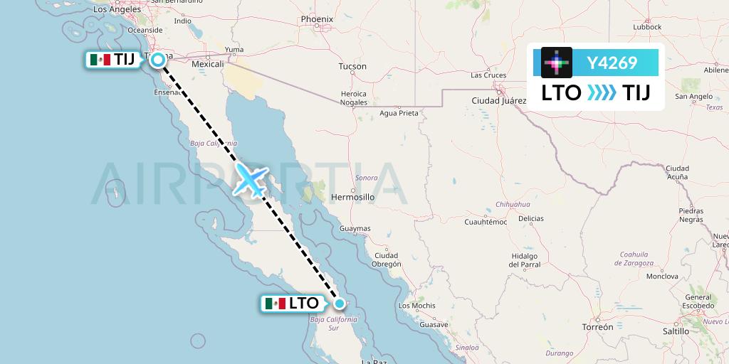 Y4269 Flight Status Volaris Loreto to Tijuana (VOI269)