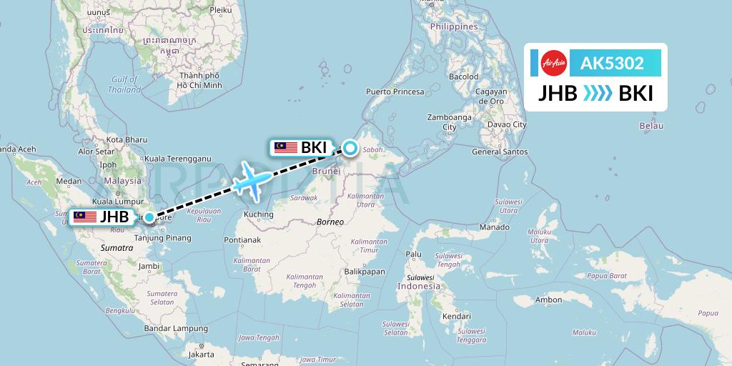 Johor To Sabah Flight Duration