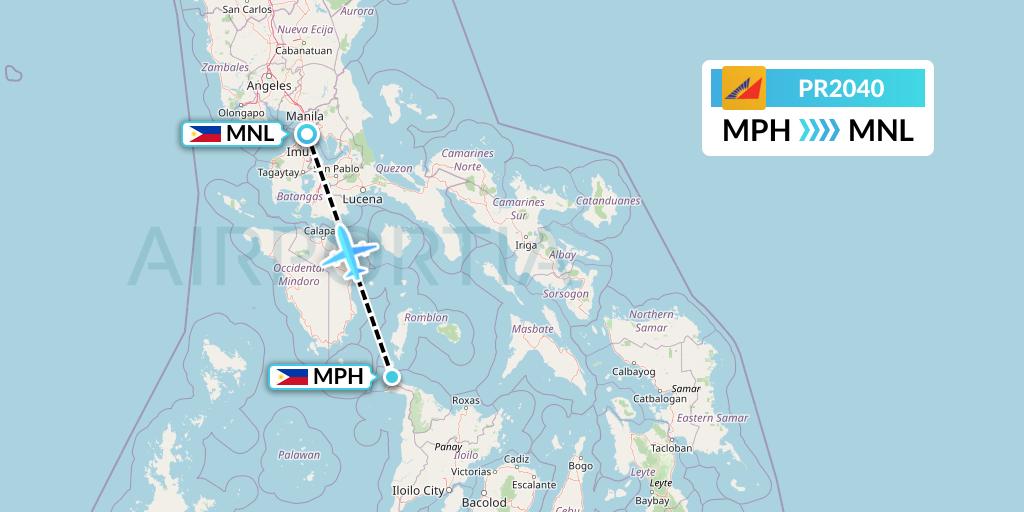 PR2040 Flight Status Philippine Airlines Caticlan to Manila (PAL2040)