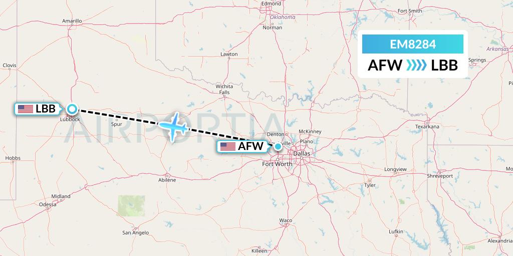 EM8284 Flight Status Empire Airlines Fort Worth to Lubbock (CFS8284)