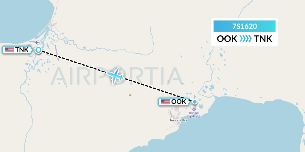 7S1620 Ryan Air (USA) Flight Map: Toksook Bay to Tununak