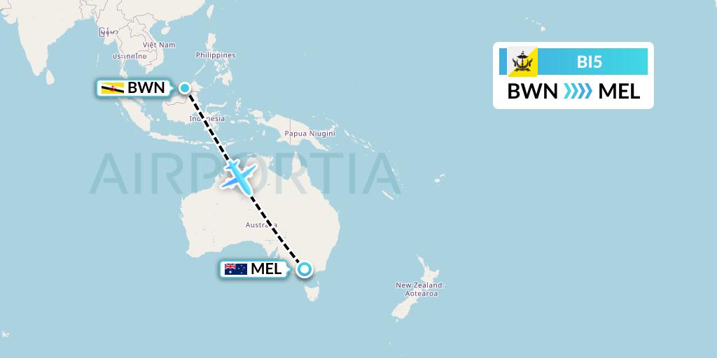 BI5 Flight Status Royal Brunei Airlines Brunei to Melbourne (RBA5) BI5 Flight Status Royal Brunei Airlines Brunei to Melbourne (RBA5)