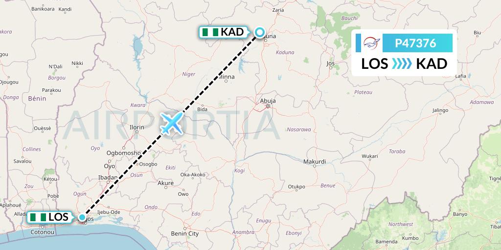 P47376 Flight Status Air Peace Lagos to Kaduna (APK7376)