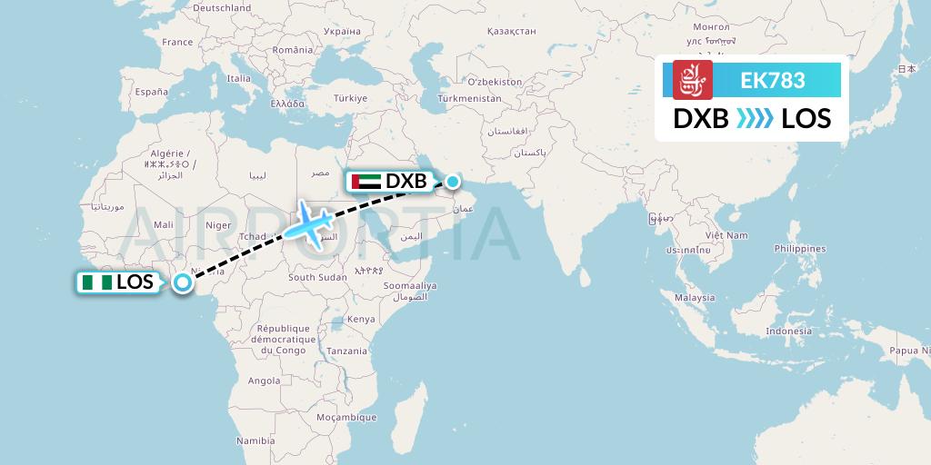 EK783 Flight Status Emirates Dubai To Lagos UAE783 ek783-flight-status-emirates-dubai-to-lagos-uae783