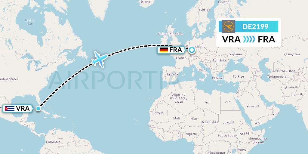 DE2199 Flight Status Condor Varadero to Frankfurt (CFG2199)