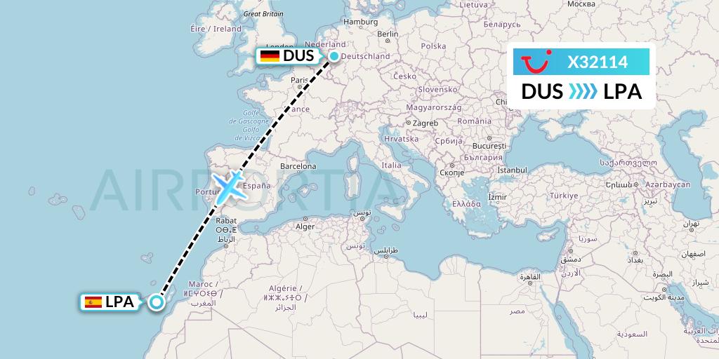 Flugdauer Von Düsseldorf Nach Gran Canaria www.airportia.com