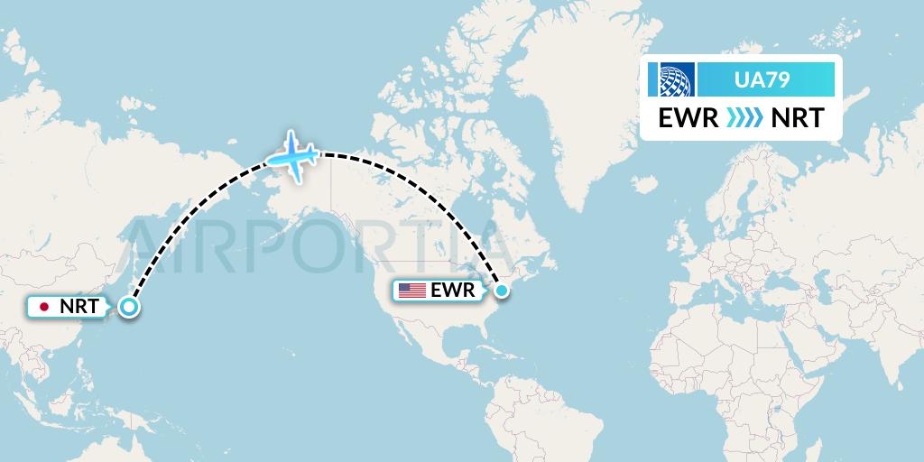 UA79 Flight Status United Airlines New York to Tokyo (UAL79)