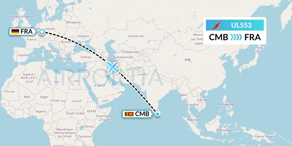 Flug Frankfurt Colombo Sri Lankan Airlines