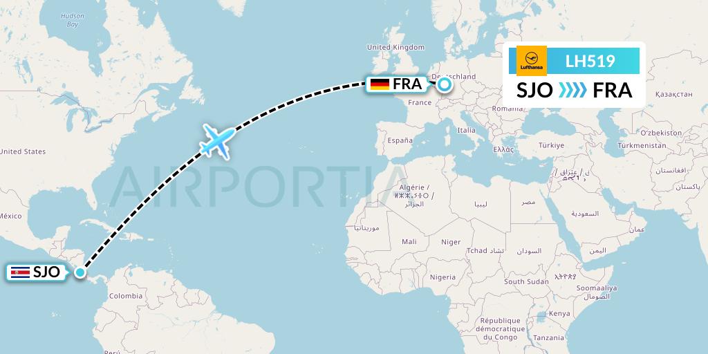 Flüge Von Frankfurt Am Main Nach San José Costa Rica www.airportia.com