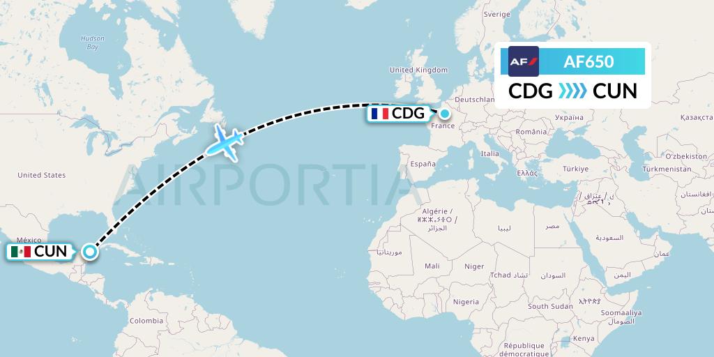 AF650 Flight Status Air France Paris