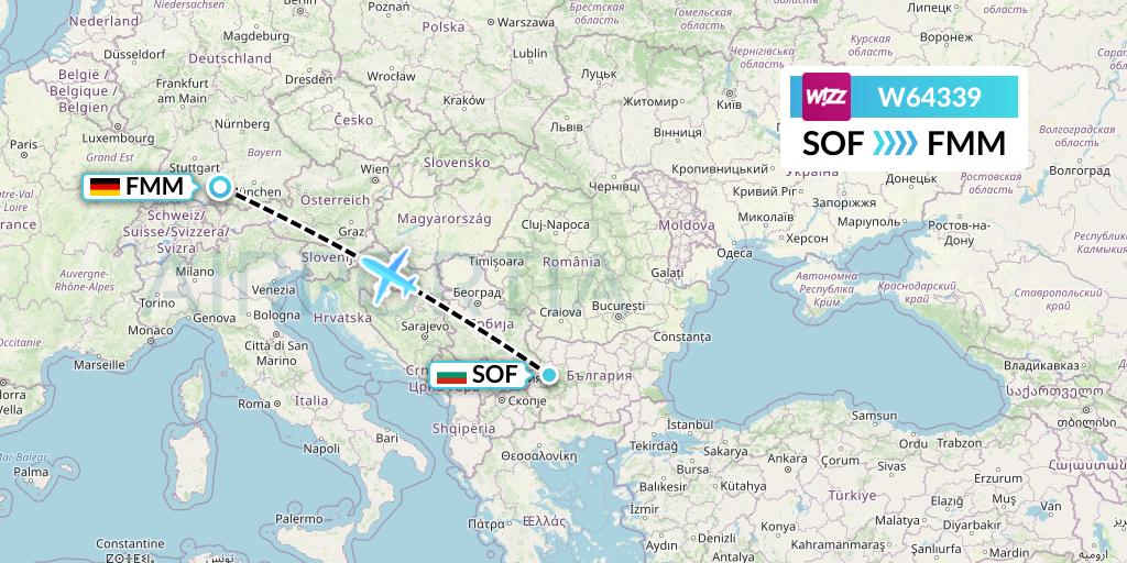 W64339 Flight Status Wizz Air Sofia to Memmingen (WZZ4339)