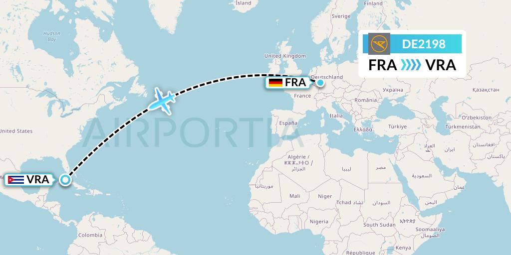 DE2198 Flight Status Condor Frankfurt to Varadero (CFG2198)