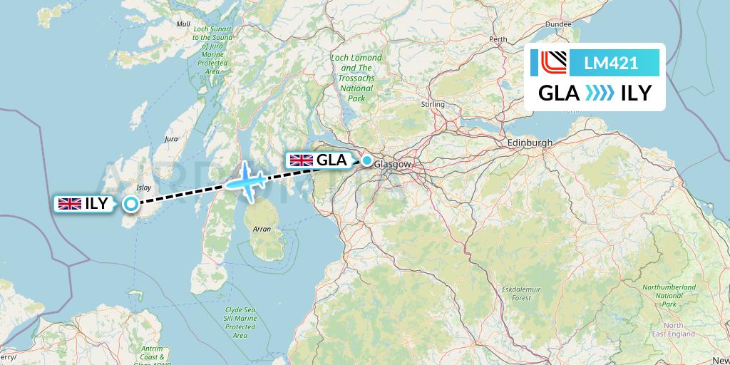 LM421 Flight Status Loganair: Glasgow to Islay (LOG421)
