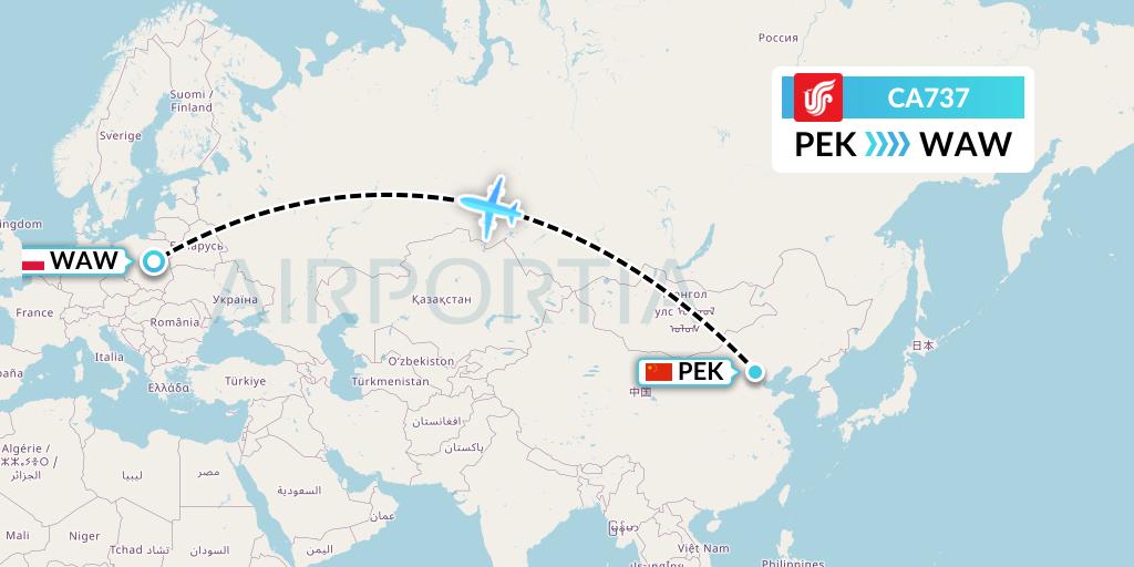 CA737 Flight Status Air China Beijing to Warsaw (CCA737)