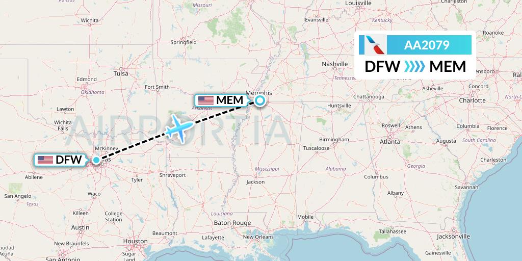 AA2079 Flight Status American Airlines Dallas to Memphis (AAL2079)