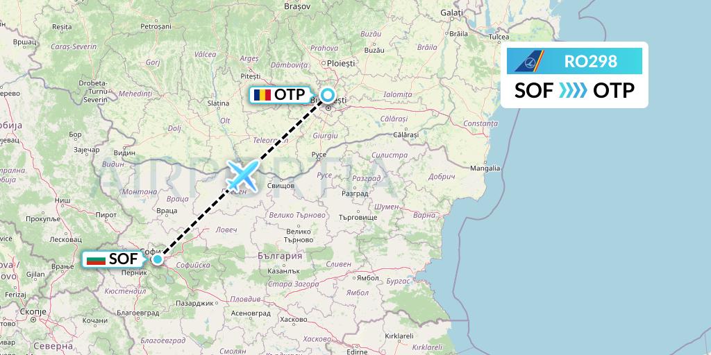 RO298 Flight Status Tarom Sofia to Bucharest (ROT298)