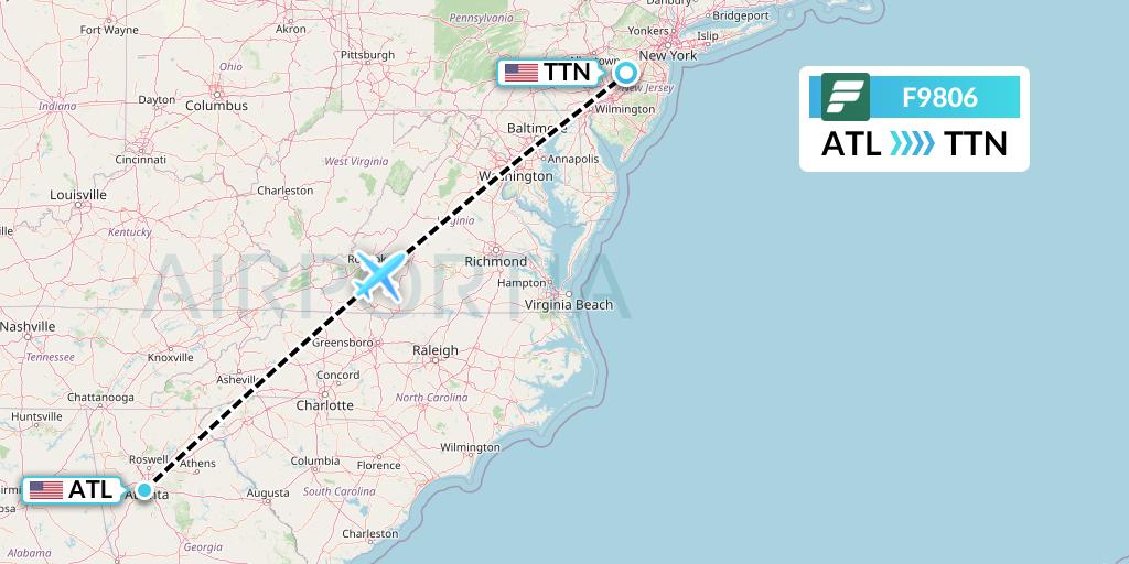 F9806 Flight Status Frontier Airlines Atlanta to Trenton (FFT806)