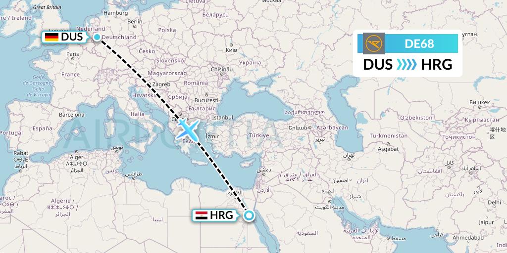 DE68 Flight Status Condor Dusseldorf to Hurghada (CFG68)