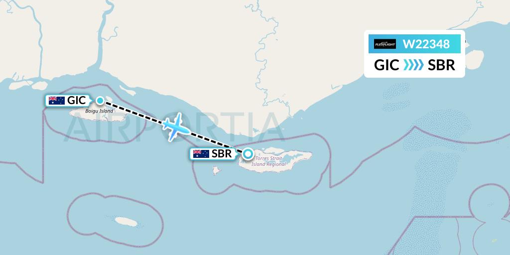 W22348 Flight Status Flex Flight Australia to Saibai Island (FXT2348)