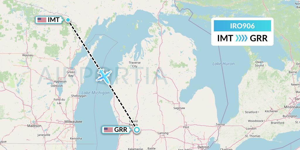 IRO906 Flight Status CSA Air Iron Mountain Kingsford to Grand Rapids