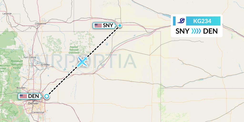 KG234 Flight Status Key Lime Air Sidney to Denver (LYM234)