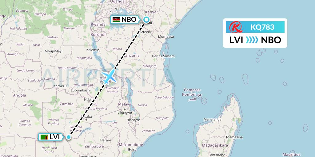 kq783-flight-status-kenya-airways-livingstone-to-nairobi-kqa783