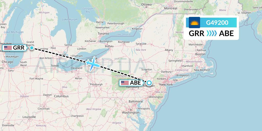 G49200 Flight Status Allegiant Air Grand Rapids to Allentown (AAY9200)