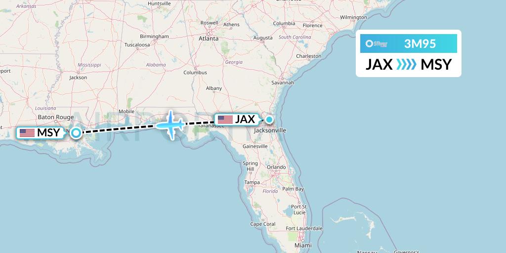 3M95 Flight Status Silver Airways Jacksonville to New Orleans (SIL95)