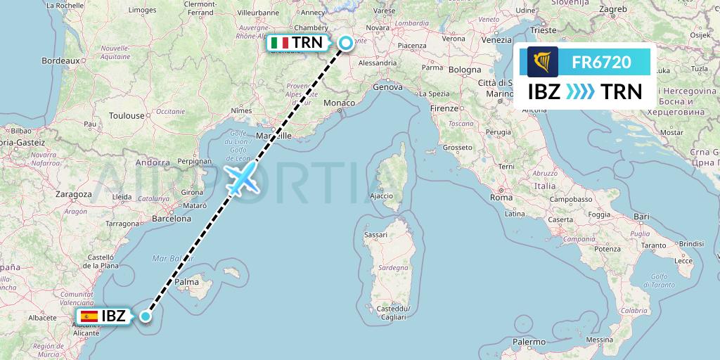 FR6720 Flight Status Ryanair to Turin (RYR6720)