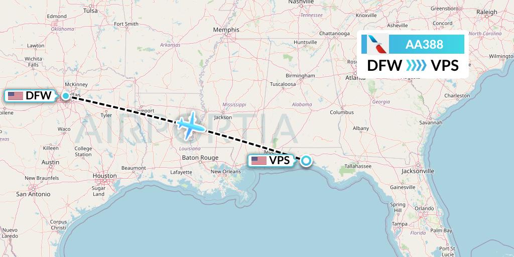AA388 American Airlines Flight Map: Dallas to Valparaiso