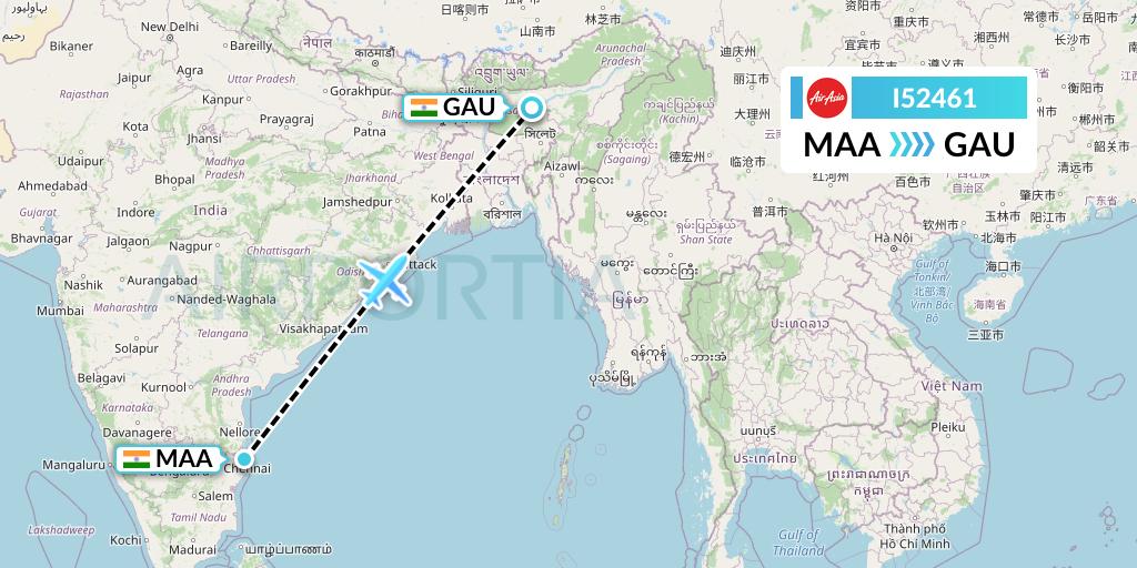 I52461 Flight Status AirAsia India Chennai to Guwahati (IAD2461) I52461 Flight Status AirAsia India Chennai to Guwahati (IAD2461)
