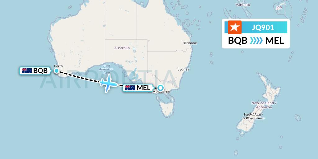 JQ901 Flight Status Jetstar Airways Busselton to Melbourne (JST901)