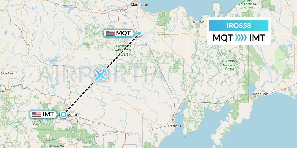 IRO858 Flight Status CSA Air Marquette to Iron Mountain Kingsford