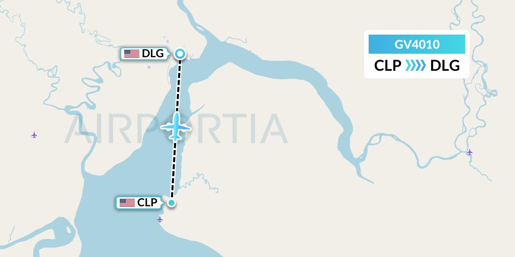 GV4010 Grant Aviation Flight Map: Clarks Point to Dillingham