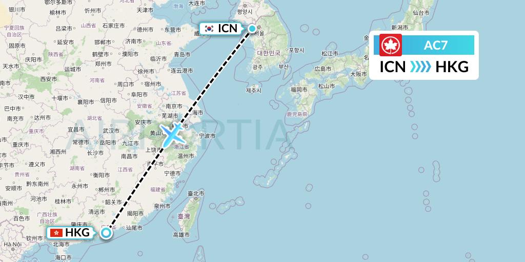 Ac7 Flight Status Air Canada Seoul To Hong Kong Aca7 Ac7 Flight Status Air Canada Seoul To Hong Kong Aca7