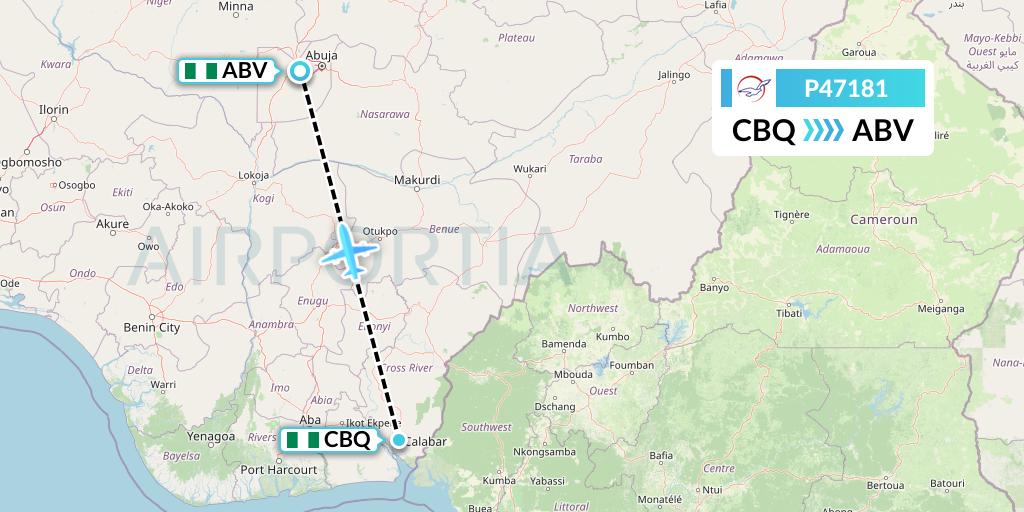 P47181 Flight Status Air Peace Calabar to Abuja (APK7181)
