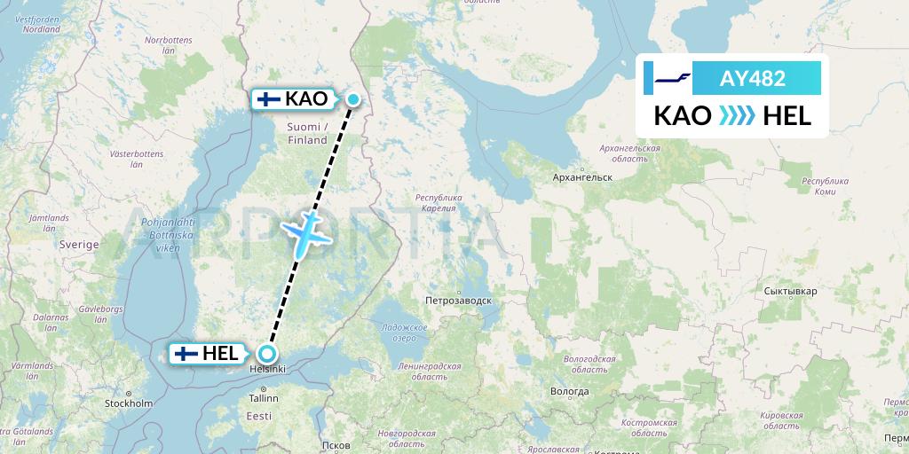 AY482 - Accident: Finnair Oyji AT72 at Helsinki on Nov 12th 2024