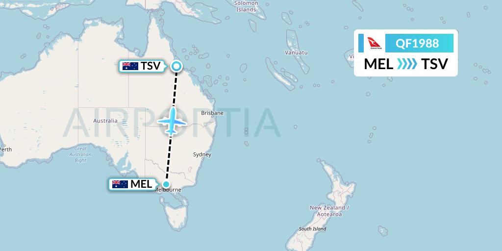 QF1988 Flight Status Qantas Melbourne to Townsville (QFA1988)