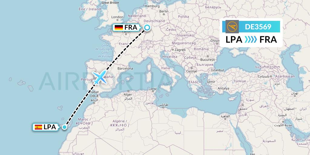 DE3569 Flight Status Condor Las Palmas to Frankfurt (CFG3569)