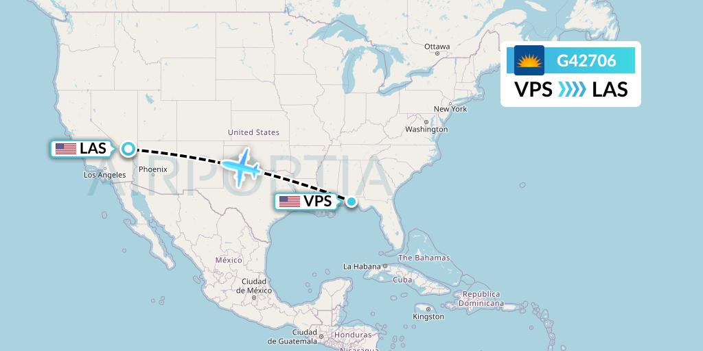G42706 Flight Status Allegiant Air Valparaiso to Las
