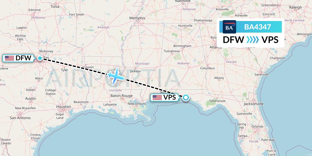 BA4347 British Airways Flight Map: Dallas to Valparaiso
