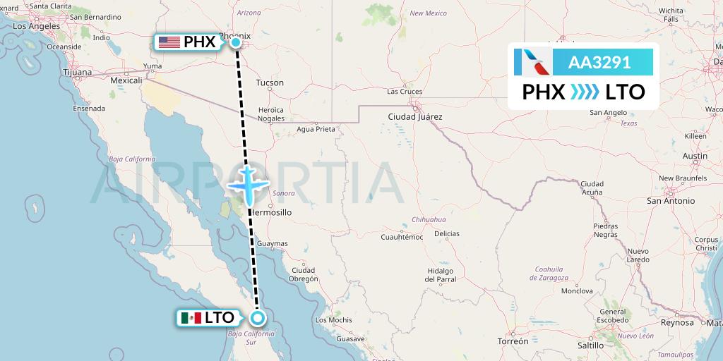 AA3291 Flight Status American Airlines Phoenix to Loreto (AAL3291)