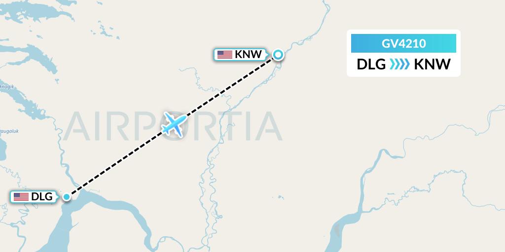 GV4210 Grant Aviation Flight Map: Dillingham to New Stuyahok