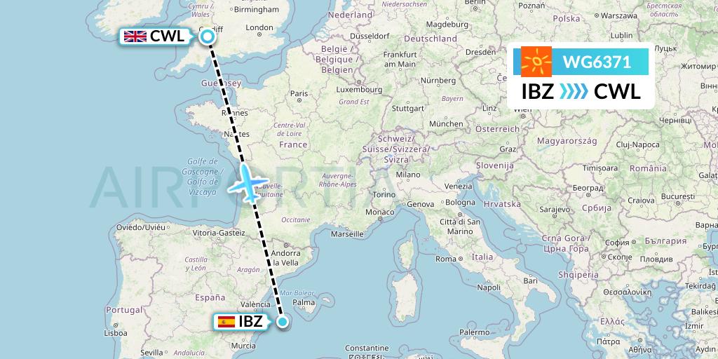 WG6371 Flight Status Sunwing Airlines to Cardiff (SWG6371)