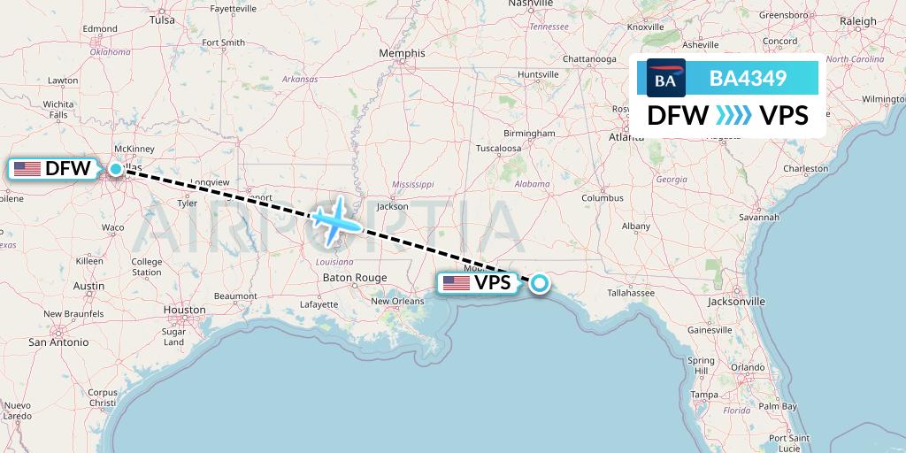 BA4349 British Airways Flight Map: Dallas to Valparaiso