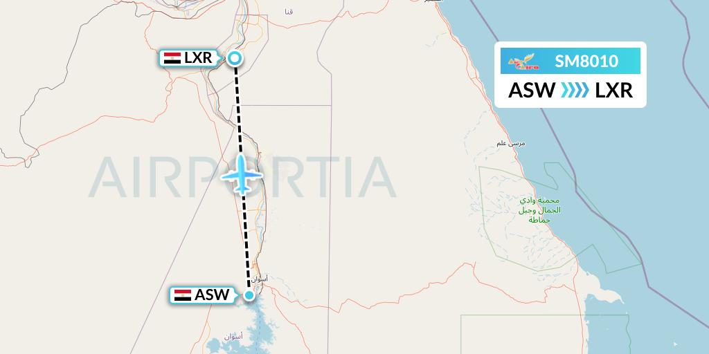 SM8010 Flight Status Air Cairo Aswan to Luxor (MSC8010)